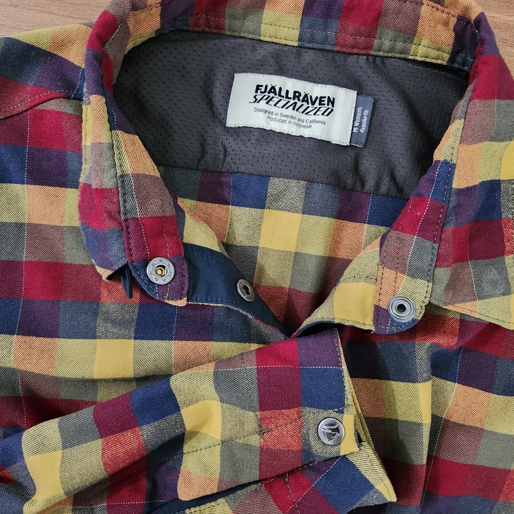 Fjallraven Specialized Riders Flannel Snap Shirt Women's Medium Regular Fit